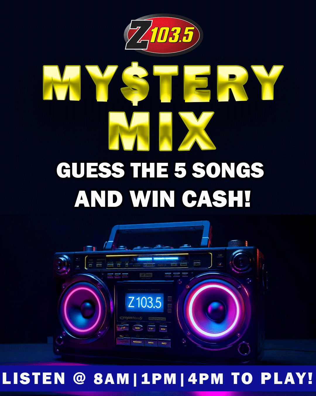 Mystery Mix Contest Advertisement